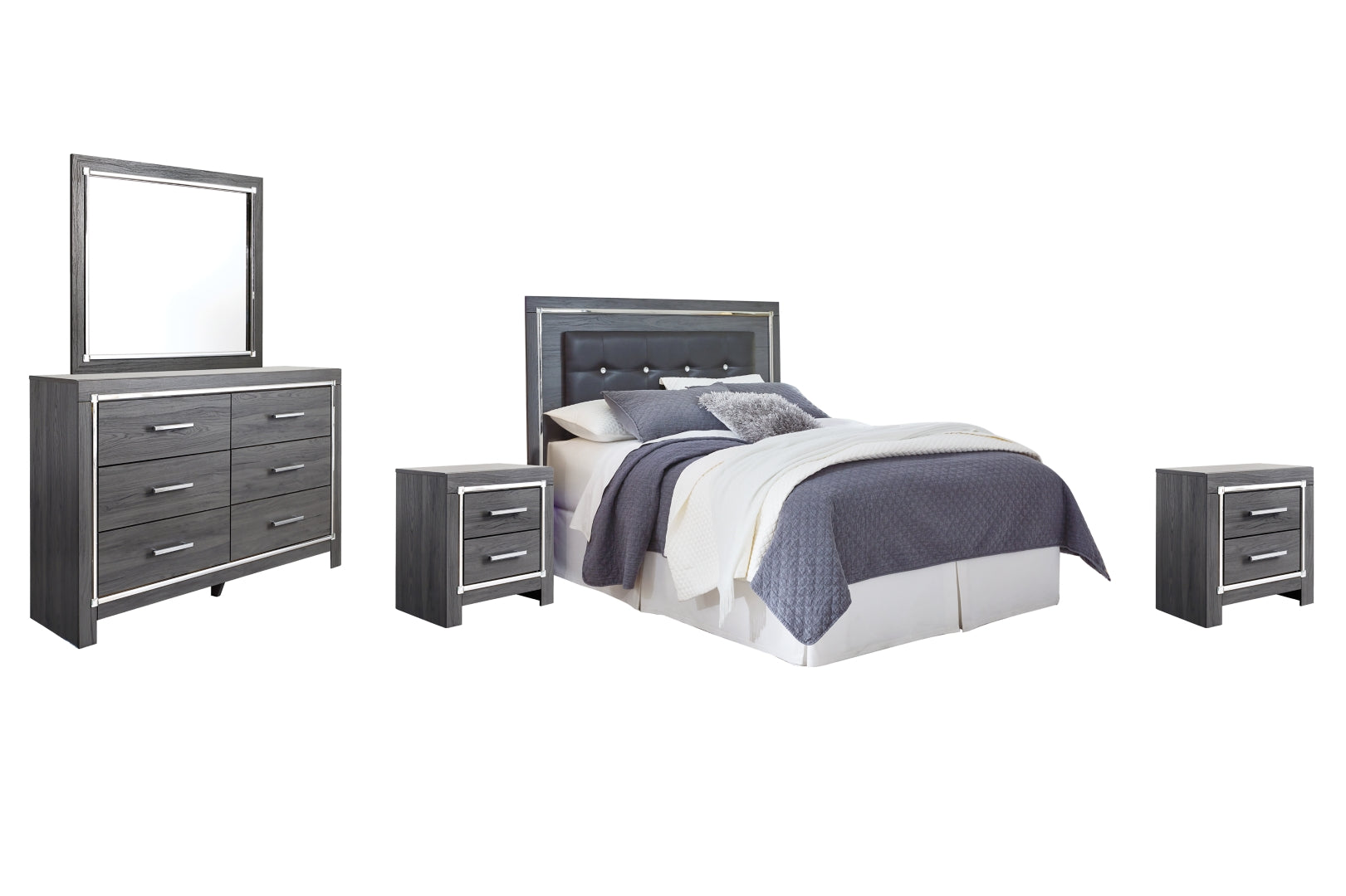 Lodanna Grey Panel Bedroom Set