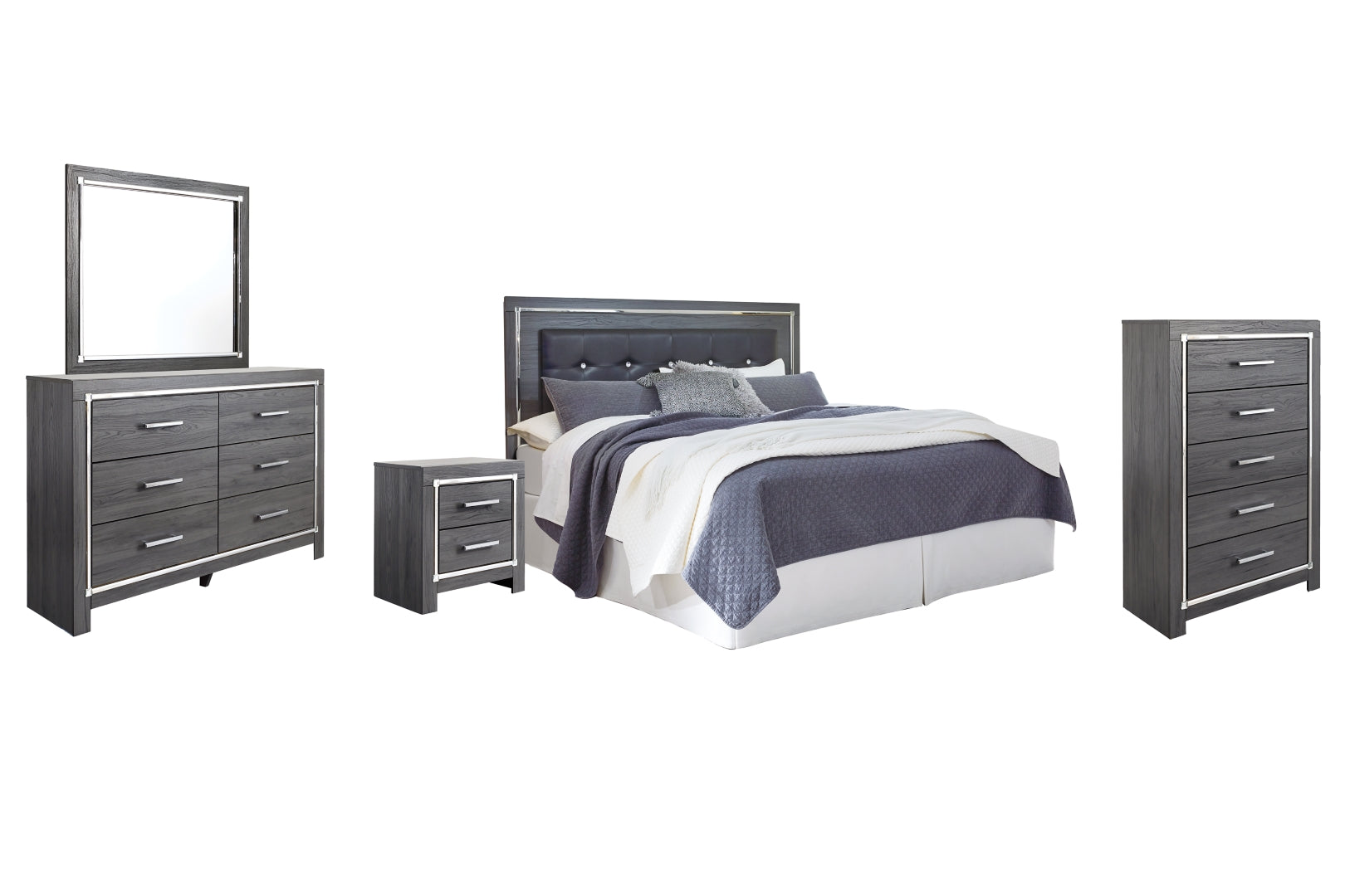 Lodanna Grey Panel Bedroom Set