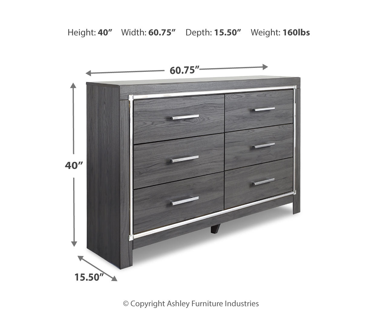 Lodanna Six Drawer Dresser