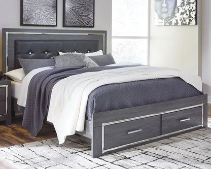 Lodanna Panel Bed with 2 Storage Drawers