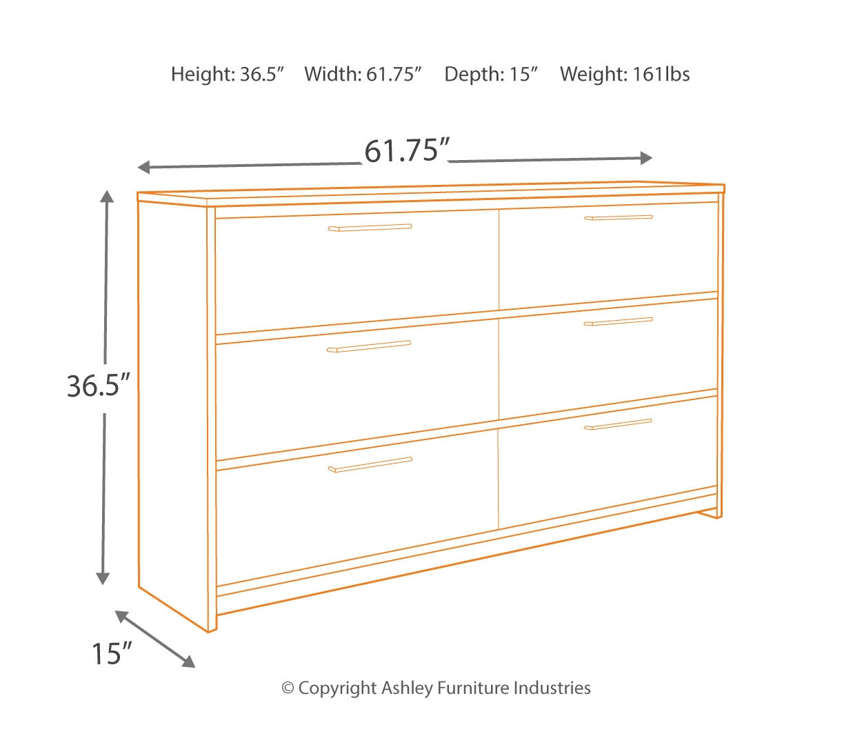 Baystorm Grey Panel Bedroom Set