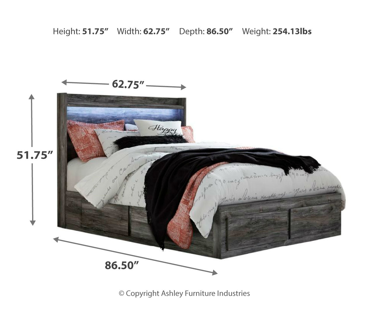 Baystorm Grey Bedroom Set