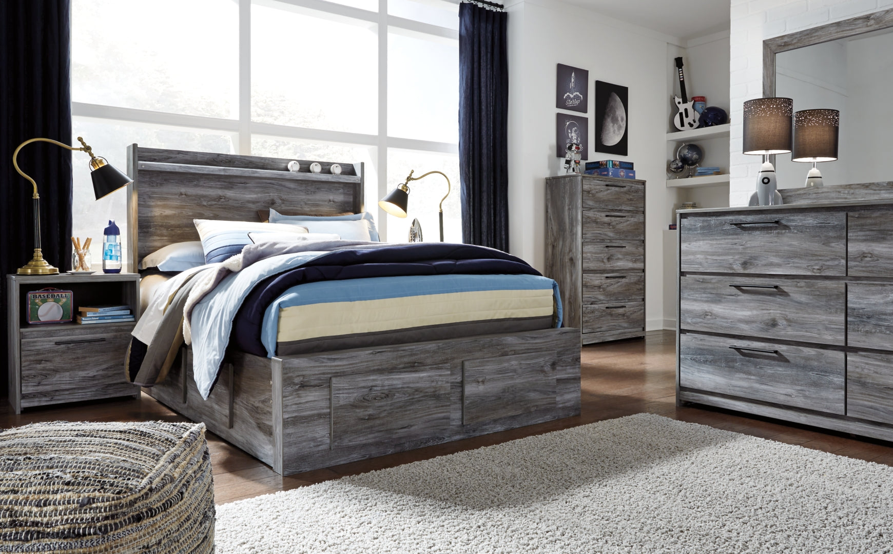 Baystorm Grey Bedroom Set