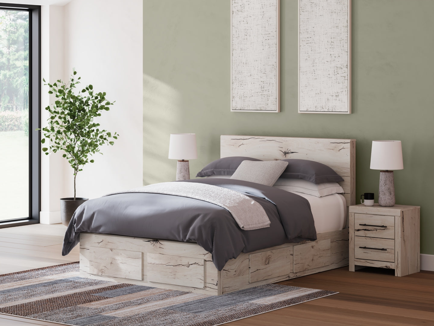 Lawroy Panel Storage Bed