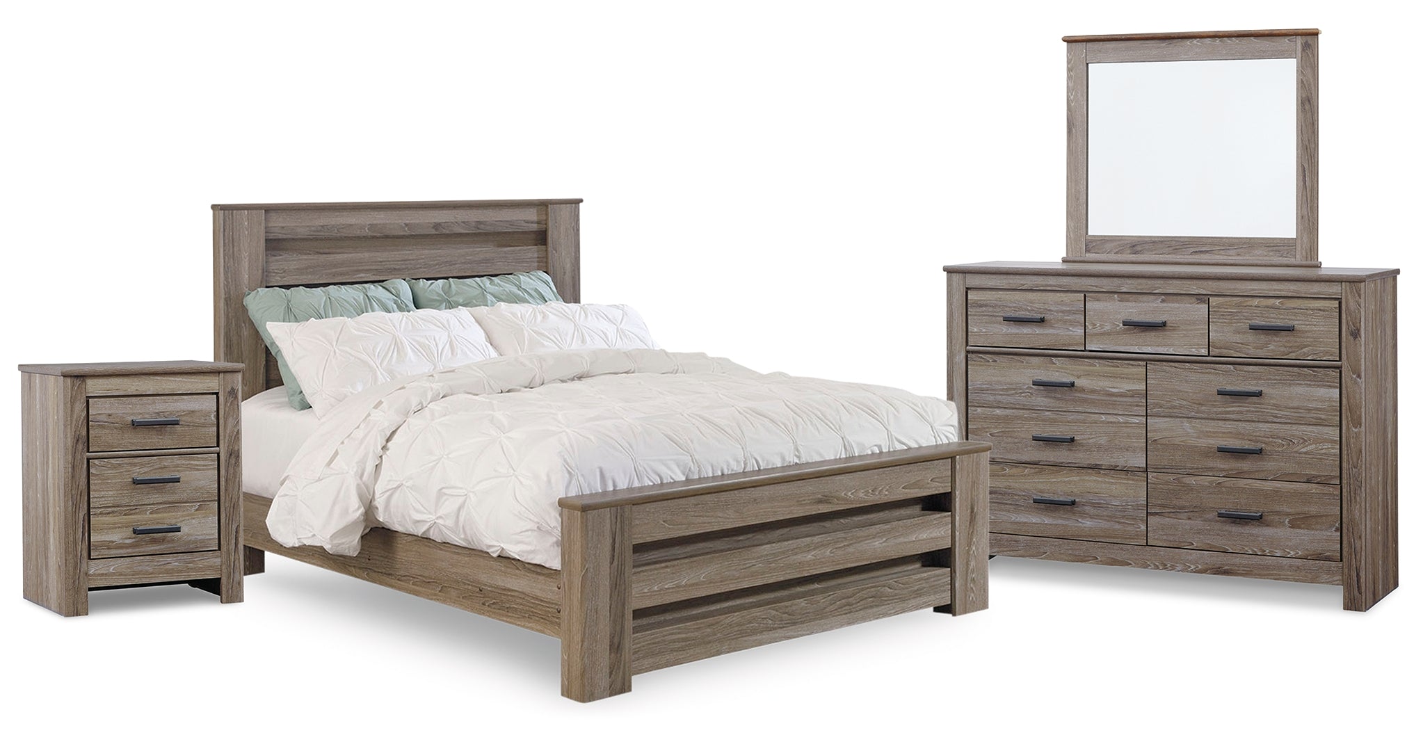 Zelen Brown Panel Bedroom Set