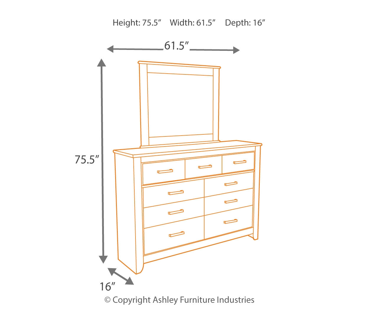 Zelen Brown Panel Bedroom Set