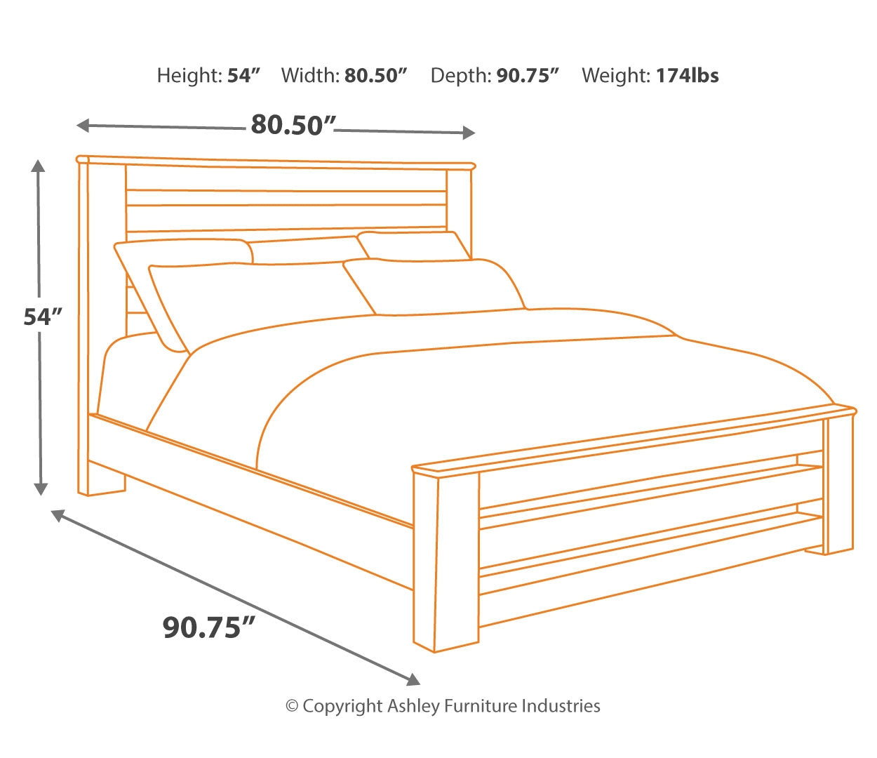 Zelen Brown Panel Bedroom Set