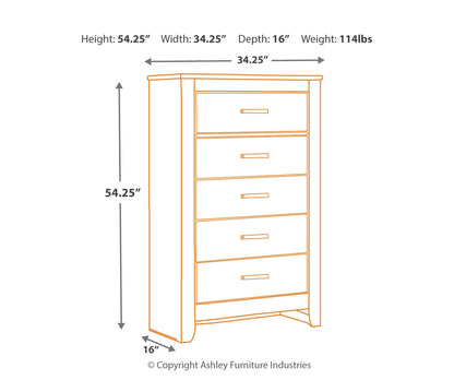 Brinxton Five Drawer Chest