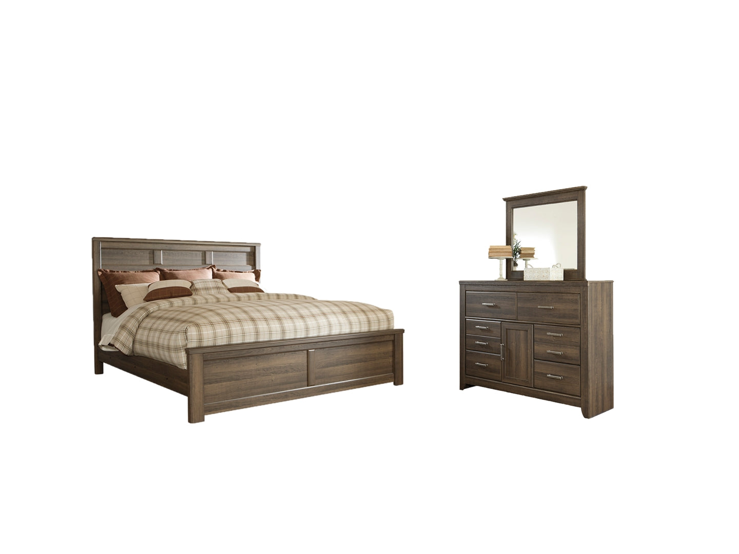 Juararo Brown Panel Headboard Bedroom Set