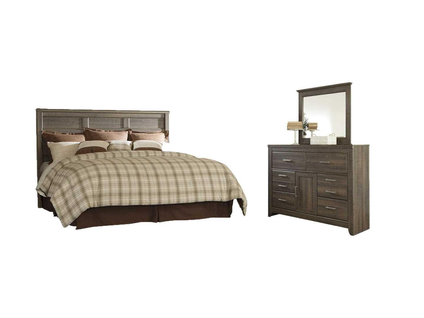 Juararo Brown Panel Headboard Bedroom Set