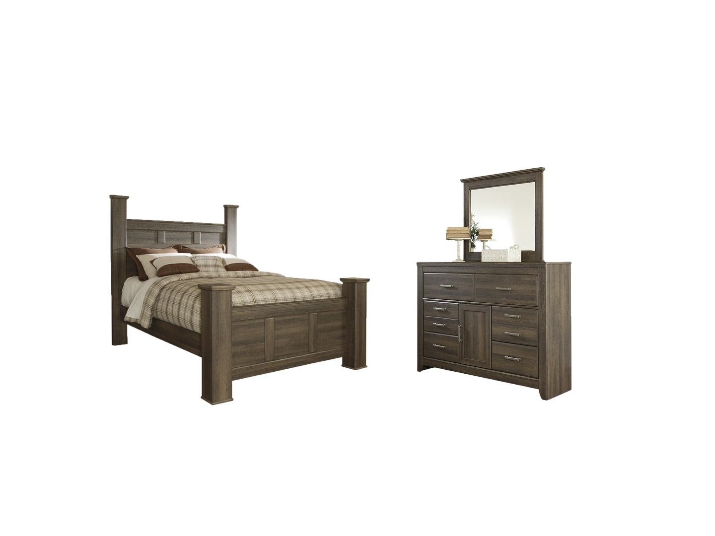 Juararo Brown Panel Headboard Bedroom Set