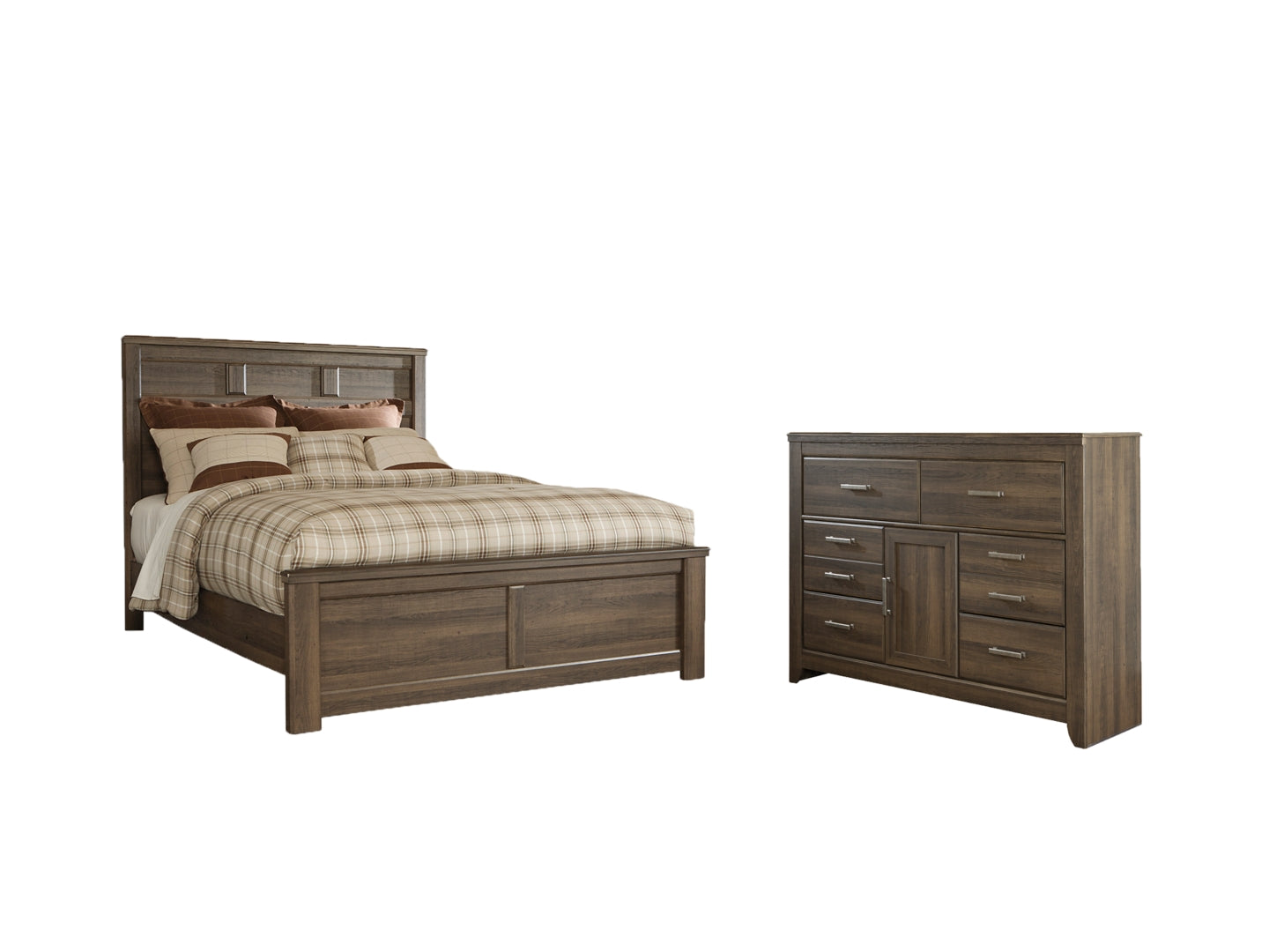 Juararo Brown Panel Headboard Bedroom Set