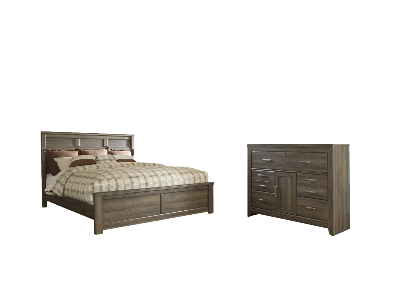 Juararo Brown Panel Bedroom Set