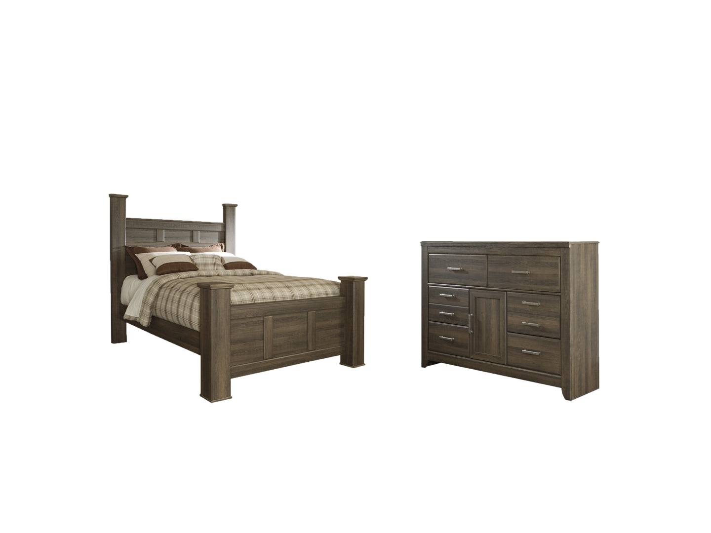 Juararo Brown Panel Headboard Bedroom Set