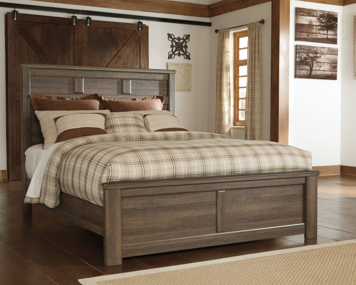 Juararo Brown Panel Headboard Bedroom Set