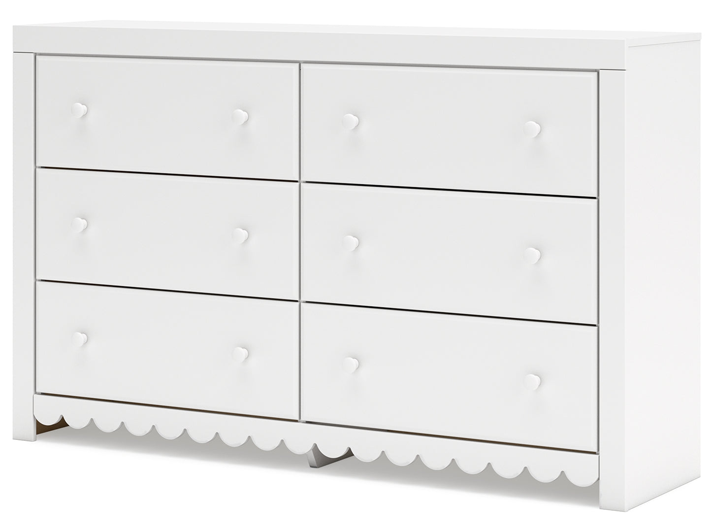 Mollviney White Panel Bedroom Set