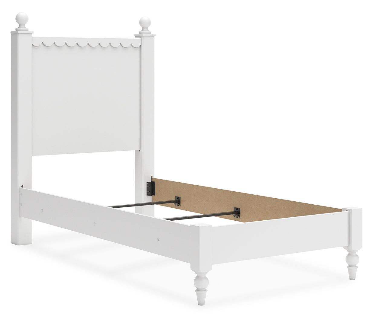 Mollviney White Panel Bedroom Set