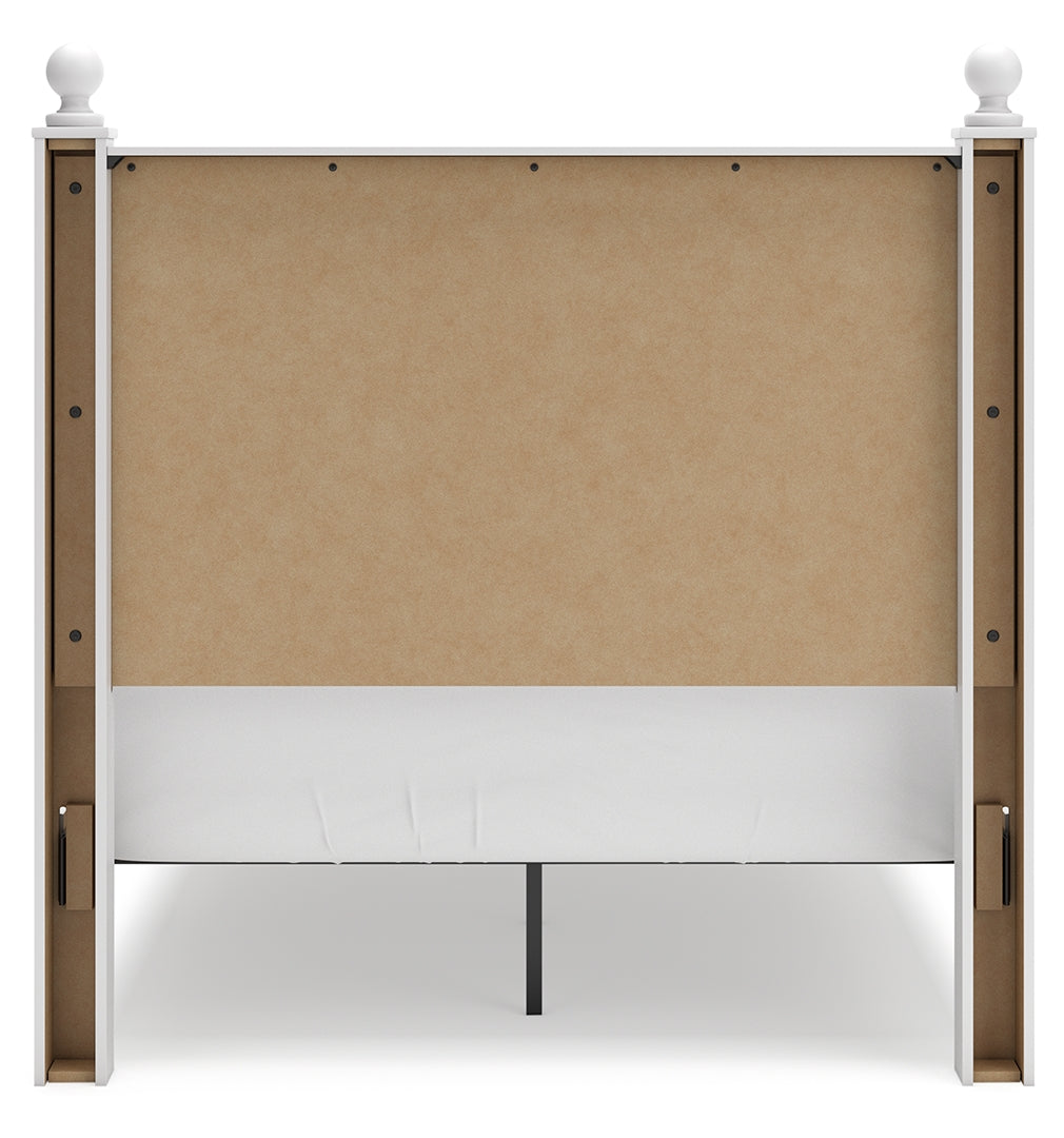 Mollviney White Panel Bedroom Set