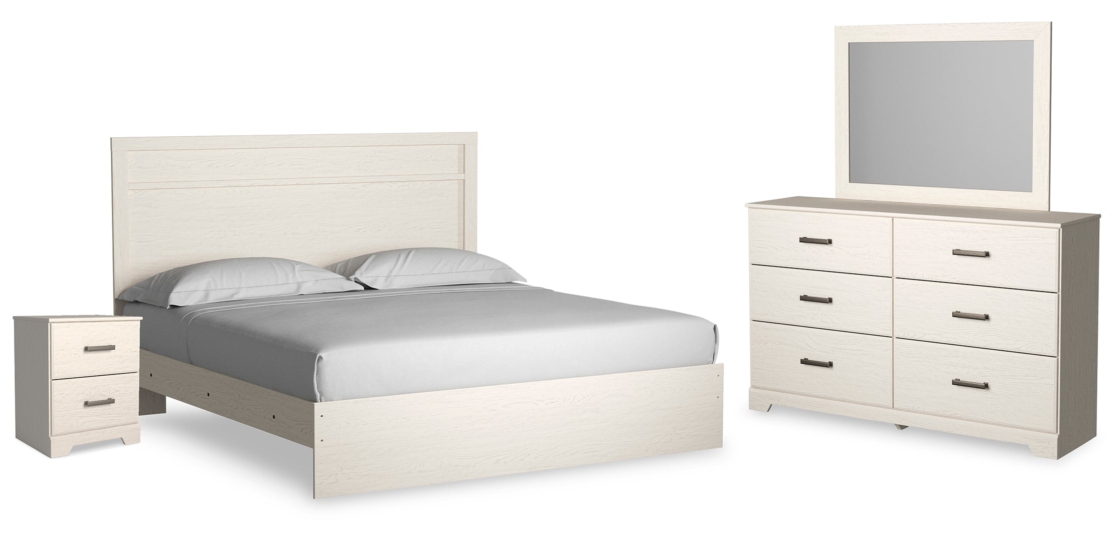 Stelsie Beige Panel Bedroom set