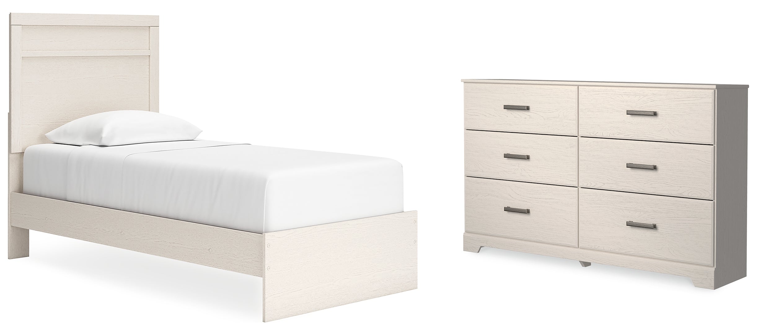 Stelsie Twin Panel Bed with Dresser