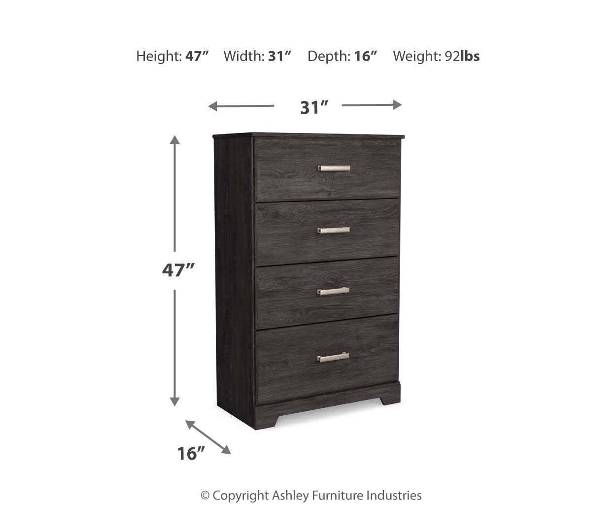 Belachime Four Drawer Chest