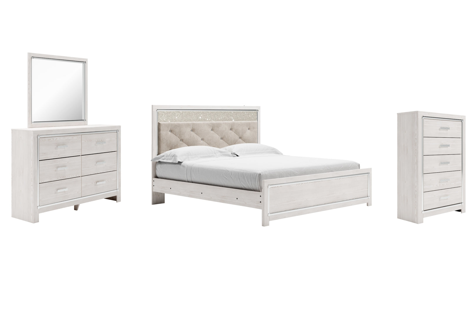 Altra White Panel Bedroom Set