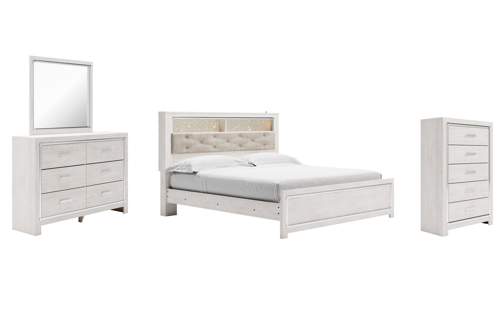 Altyra Panel Bookcase Bedroom Set