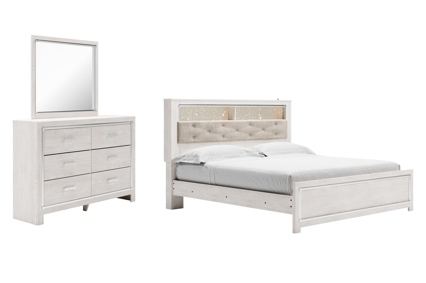 Altyra Panel Bookcase Bedroom Set