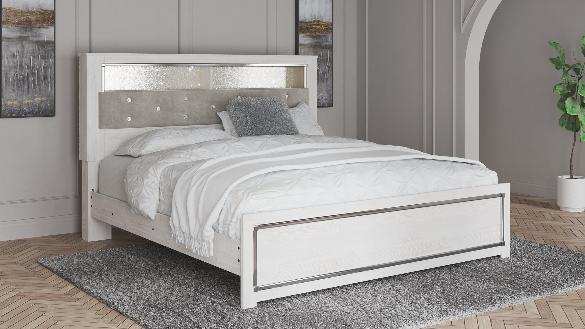 Altyra Panel Bookcase Bedroom Set