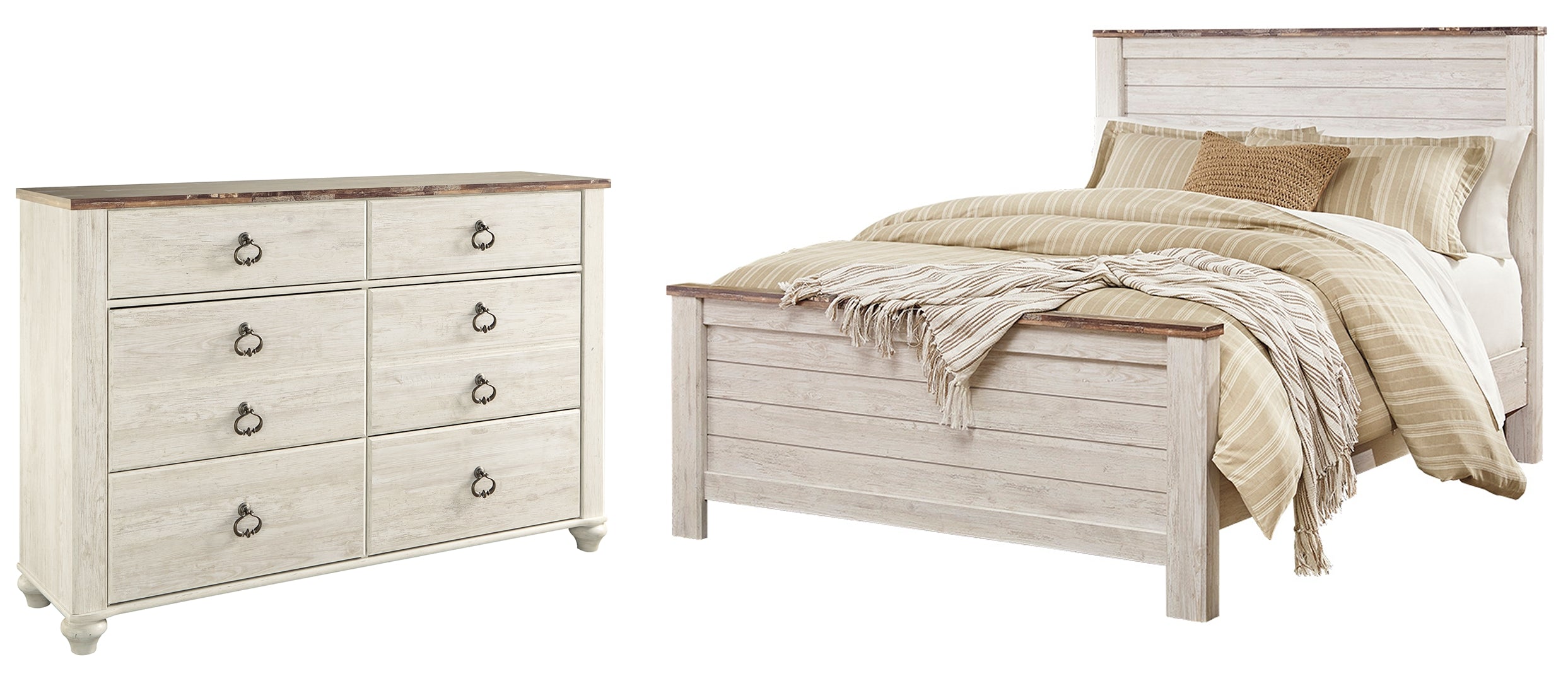 Willowton Queen Panel Bed with Dresser