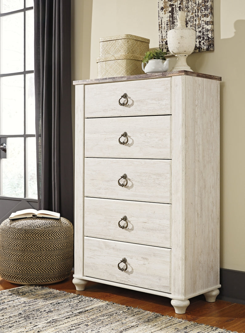 Willowton Five Drawer Chest