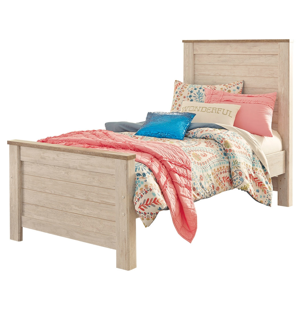 Willowton Beige Panel Bedroom Set