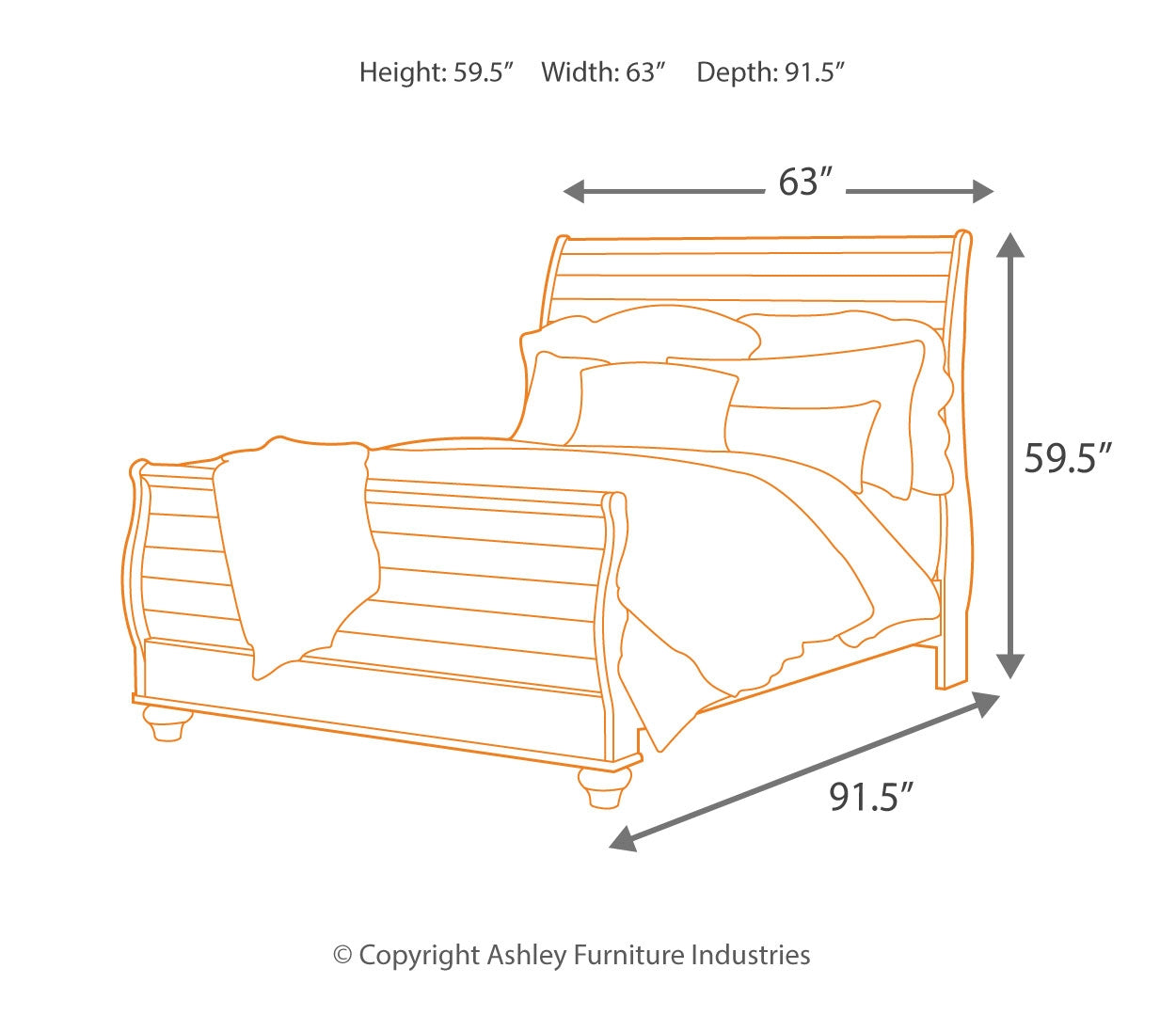 Willowton Panel Bed