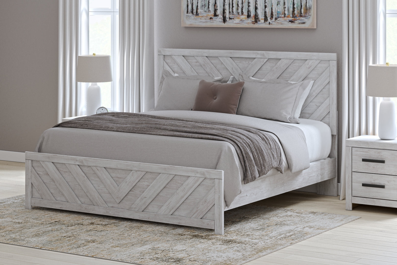 Cayboni King Panel Bed