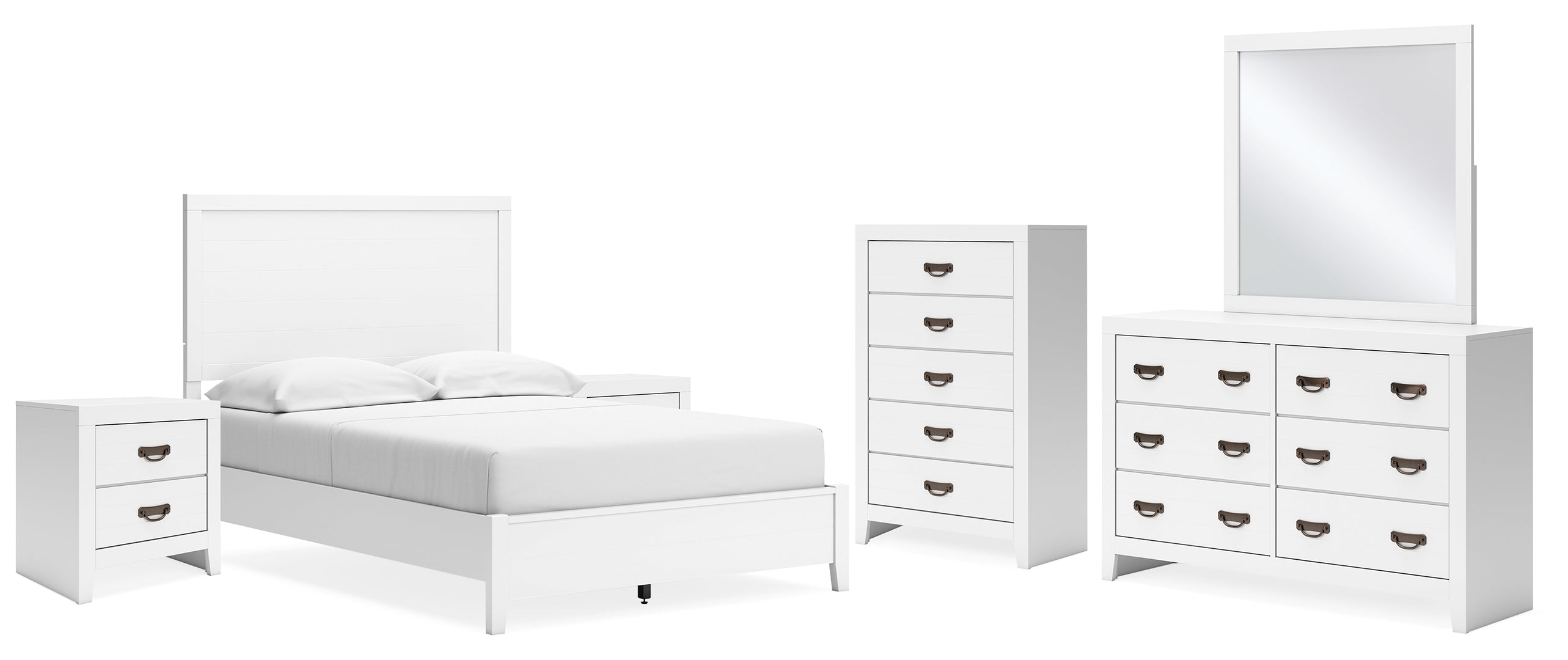 Binterglen White Panel Bedroom Set