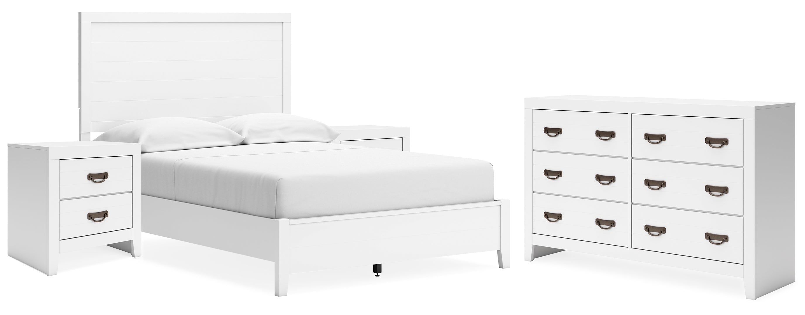 Binterglen Full Panel Bed with Dresser and 2 Nightstands