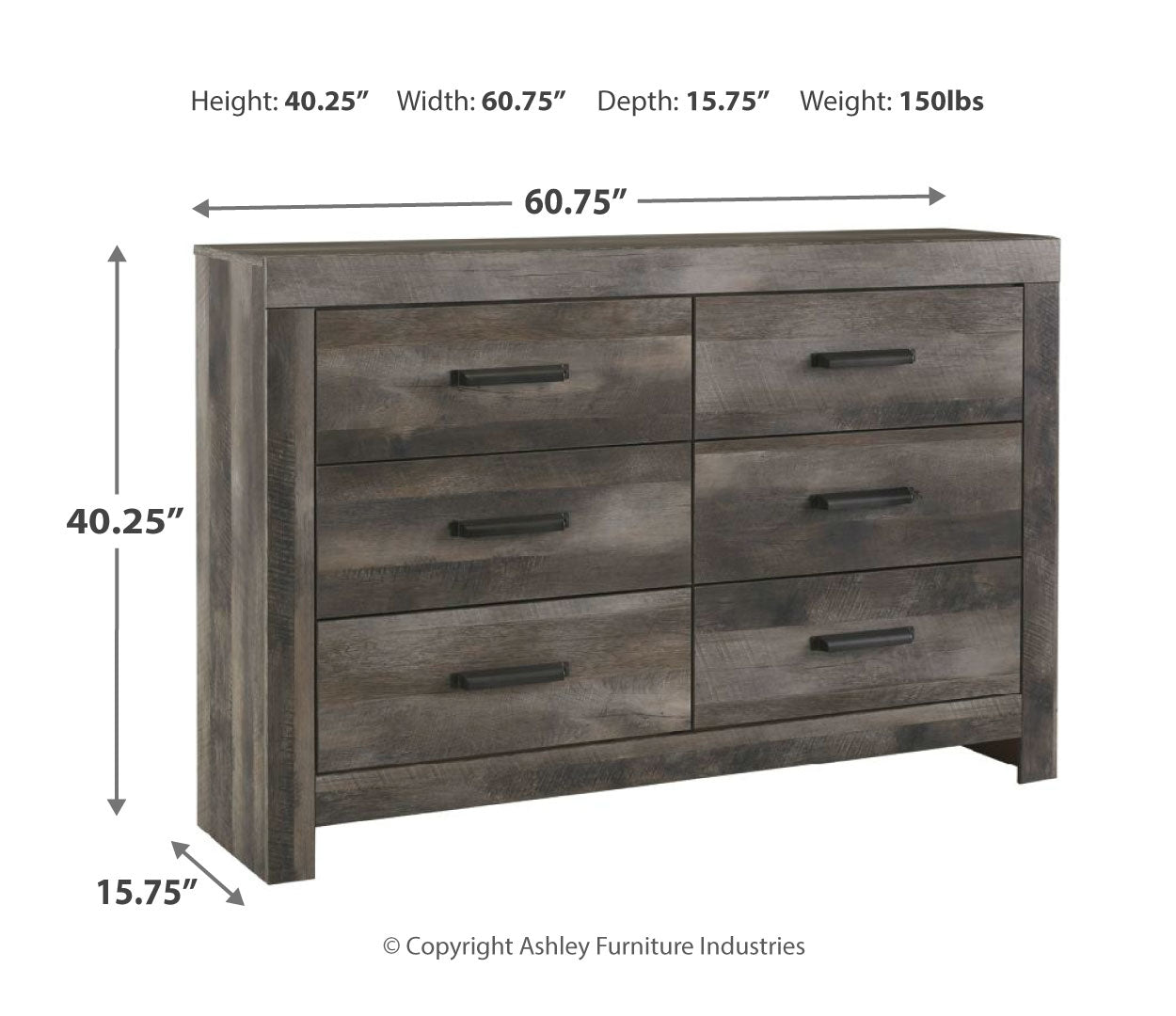 Wynnlow Grey Crossbuck Panel Bedroom Set