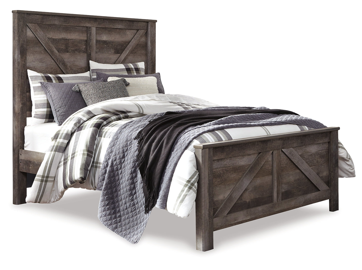 Wynnlow Grey Crossbuck Panel Bedroom Set