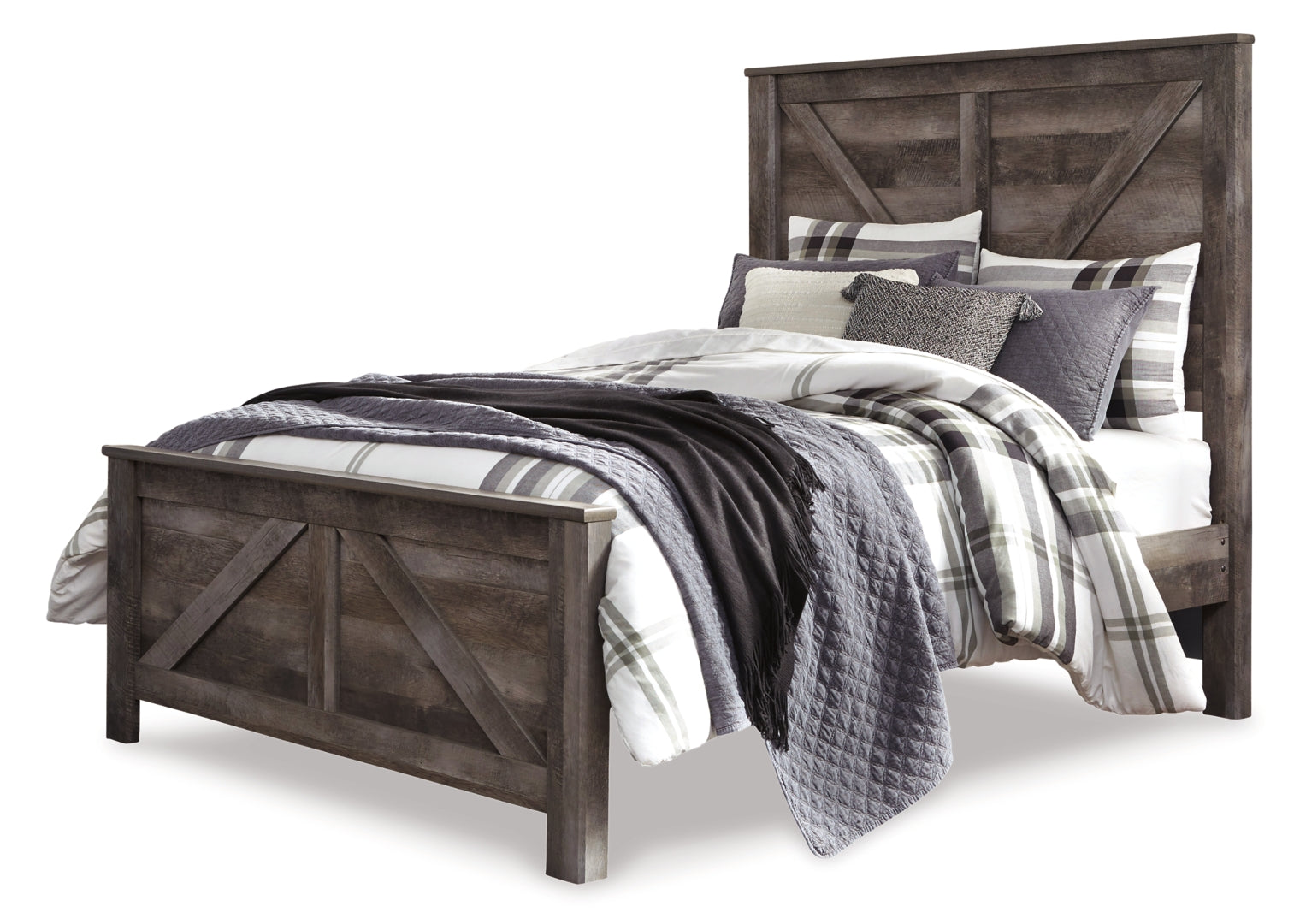 Wynnlow Grey Crossbuck Panel Bedroom Set