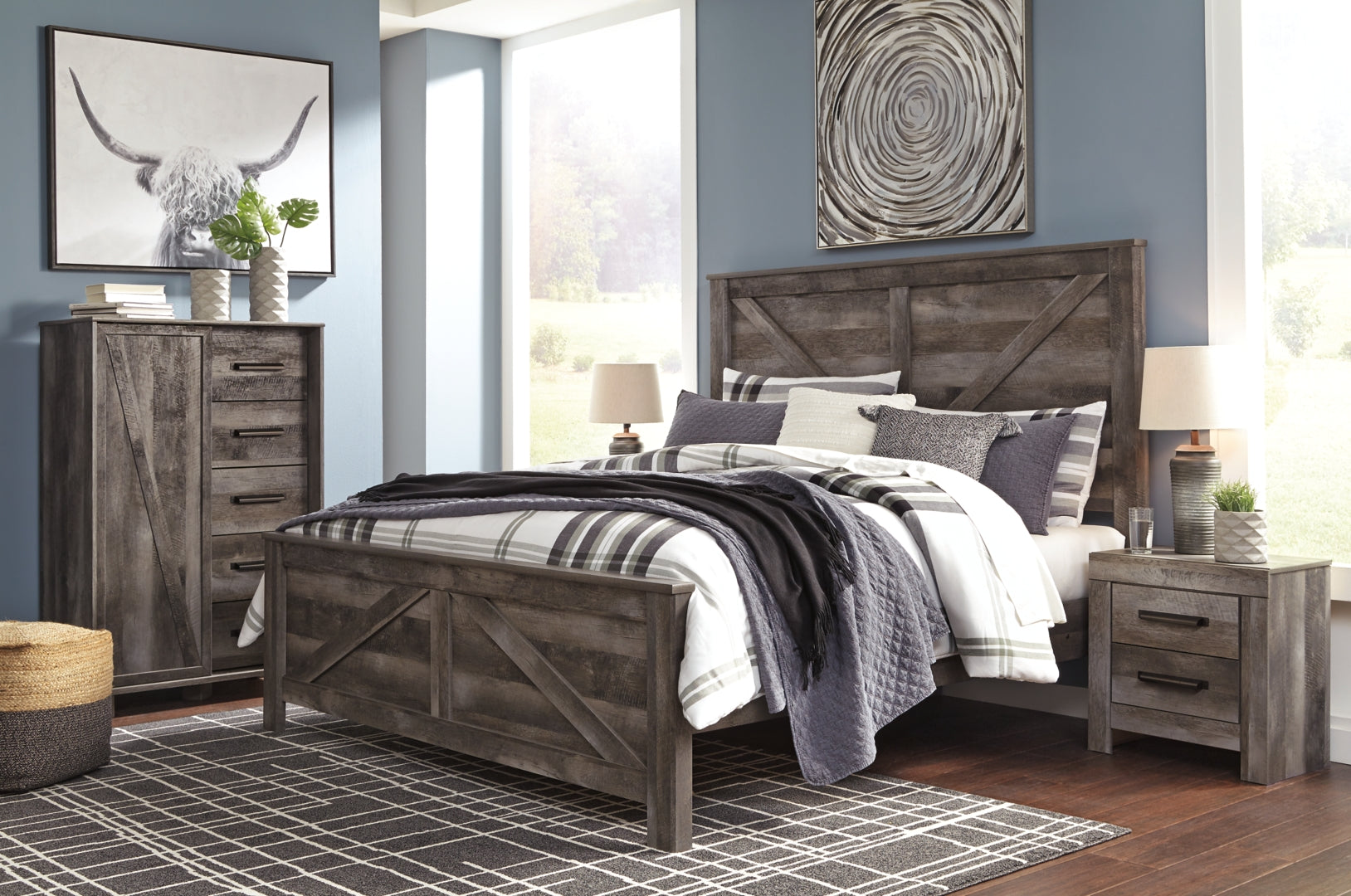 Wynnlow Crossbuck Panel Bed