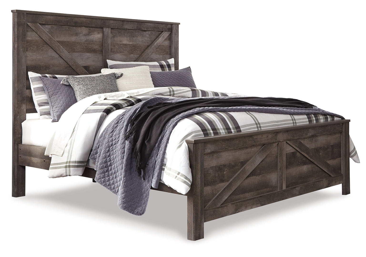 Wynnlow Grey Crossbuck Panel Bedroom Set