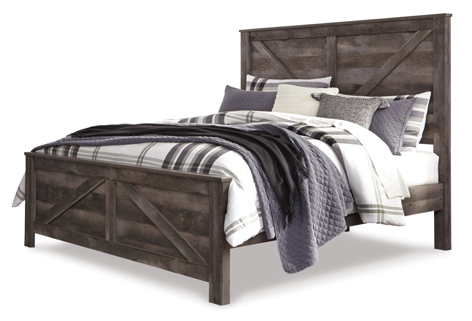 Wynnlow Grey Crossbuck Panel Bedroom Set