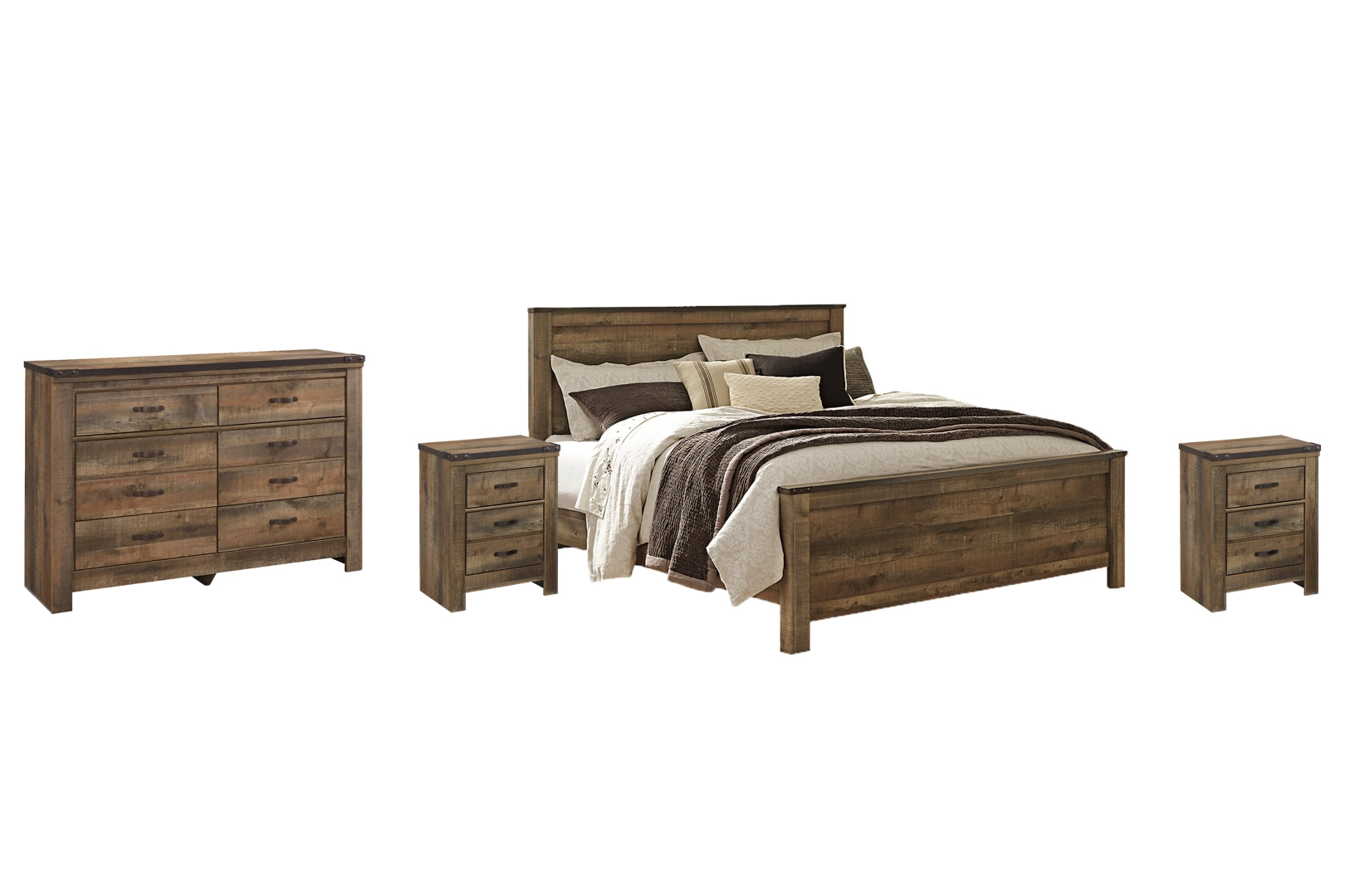 Trinell Brown Panel Bedroom Set