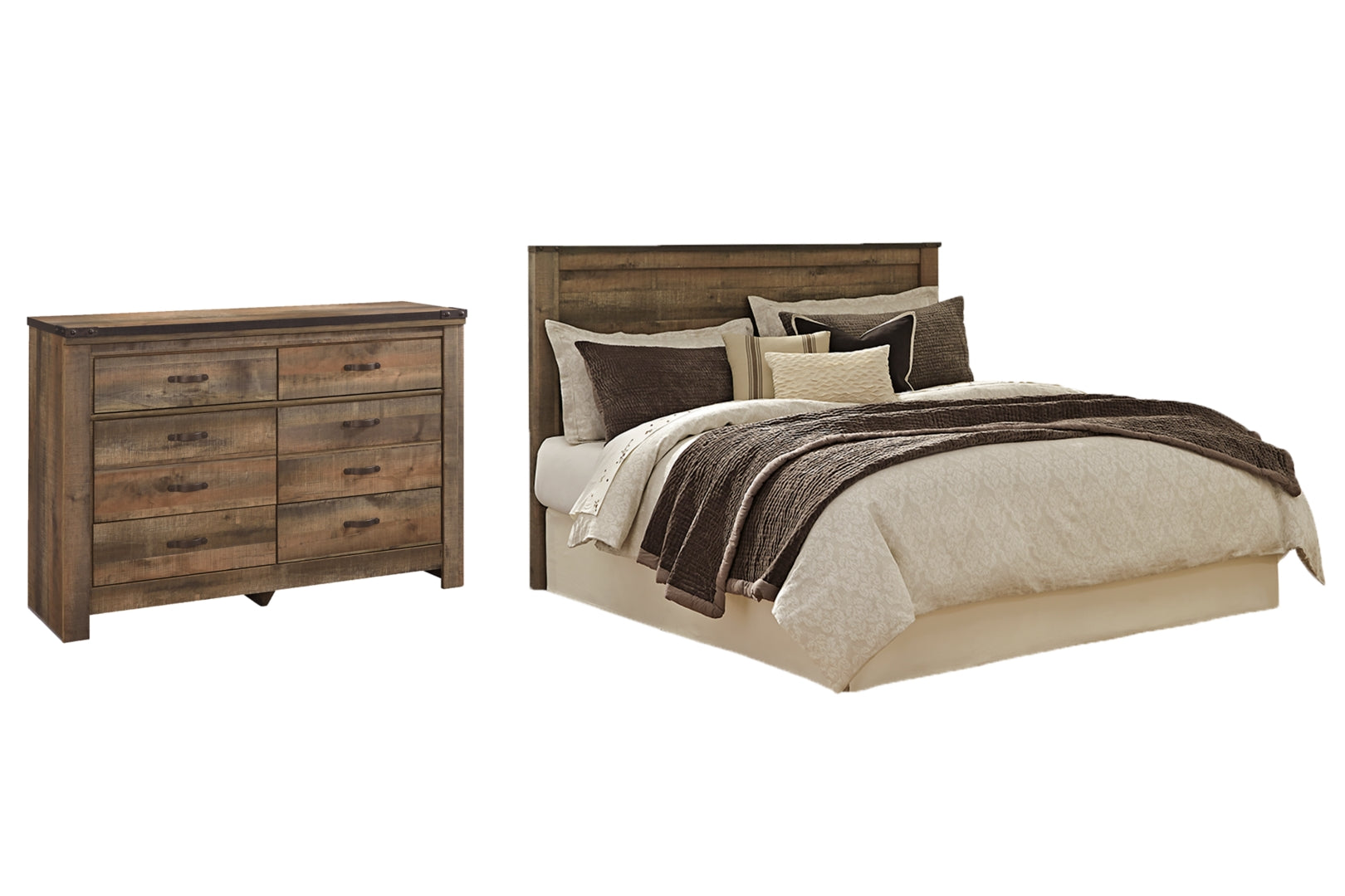 Trinell Brown Panel Bedroom Set