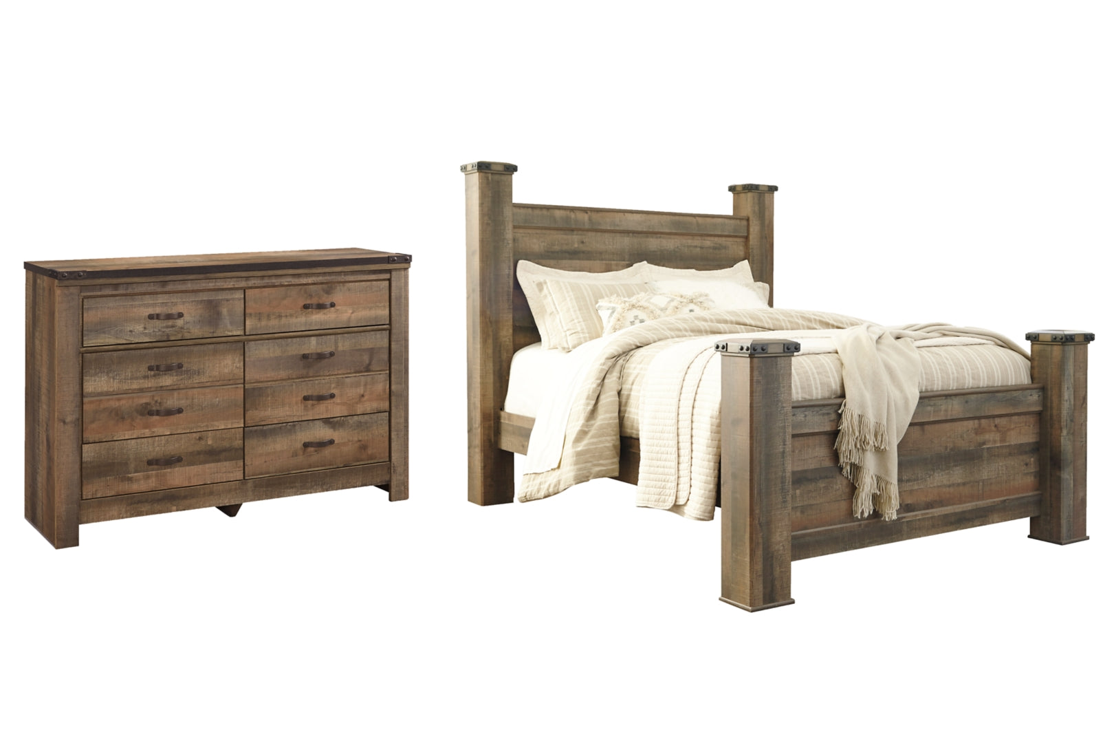 Trinell Brown Panel Bedroom Set