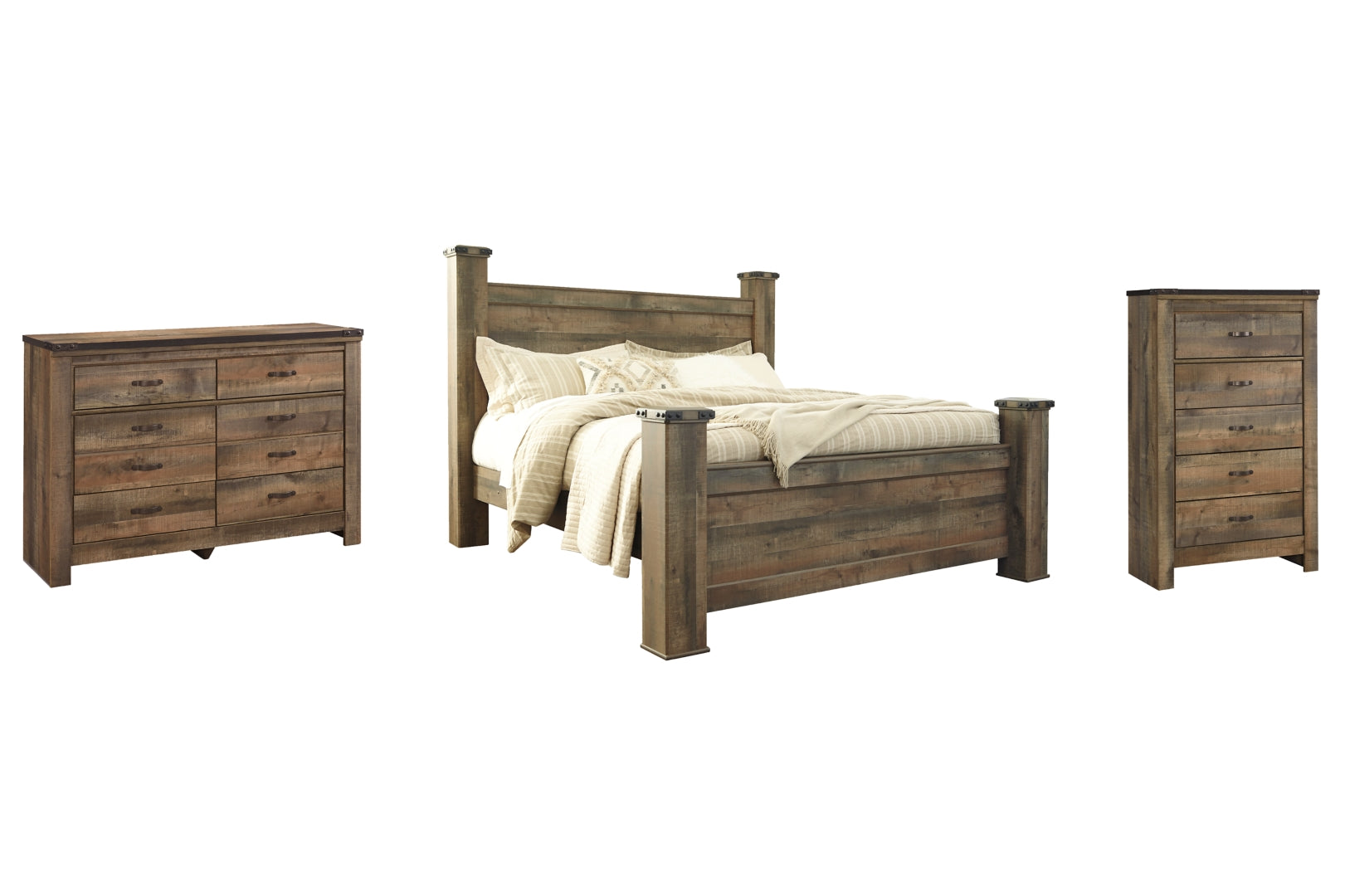 Trinell Brown Panel Bedroom Set