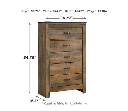 Trinell Five Drawer Chest