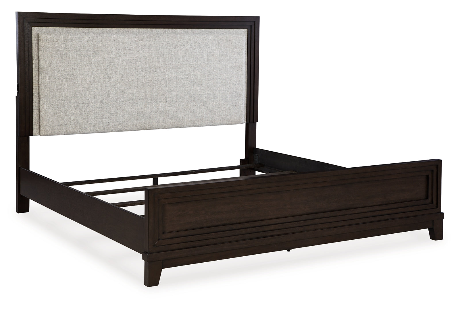 Neymorton Black Upholstered Panel Bedroom Set