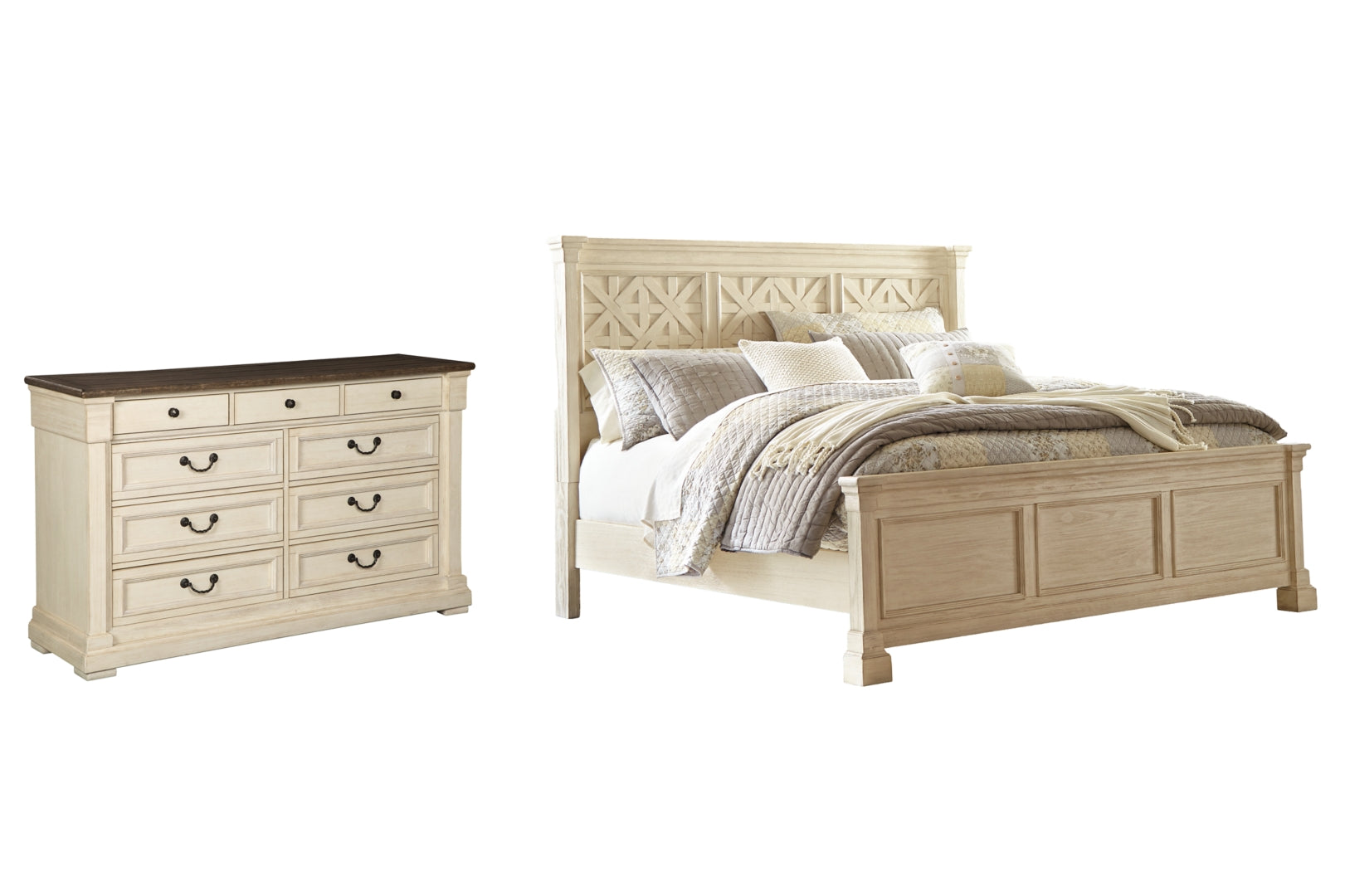 Bolanburg King Panel Bed with Dresser I