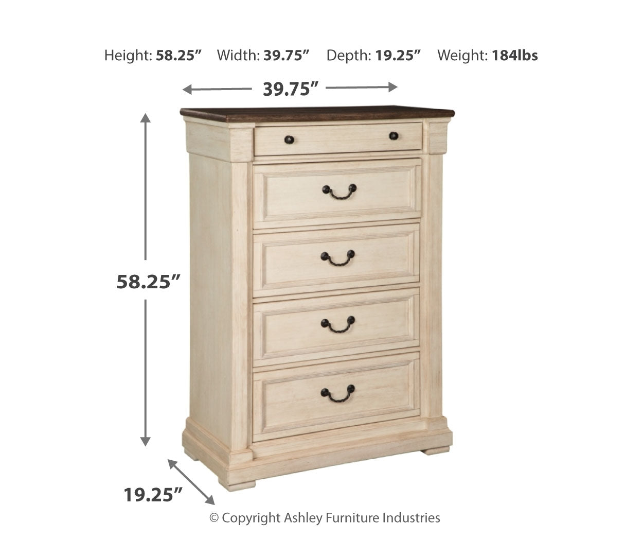 Bolanburg Five Drawer Chest